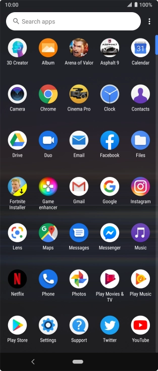 Press Play Store.