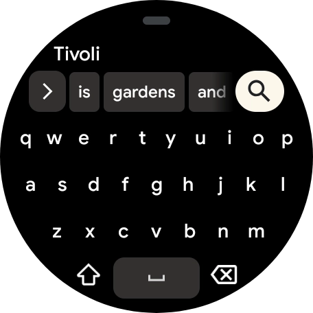 Key in the required destination and press the search icon.