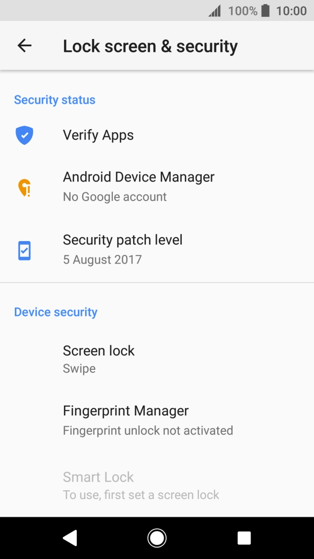 Press Fingerprint Manager.