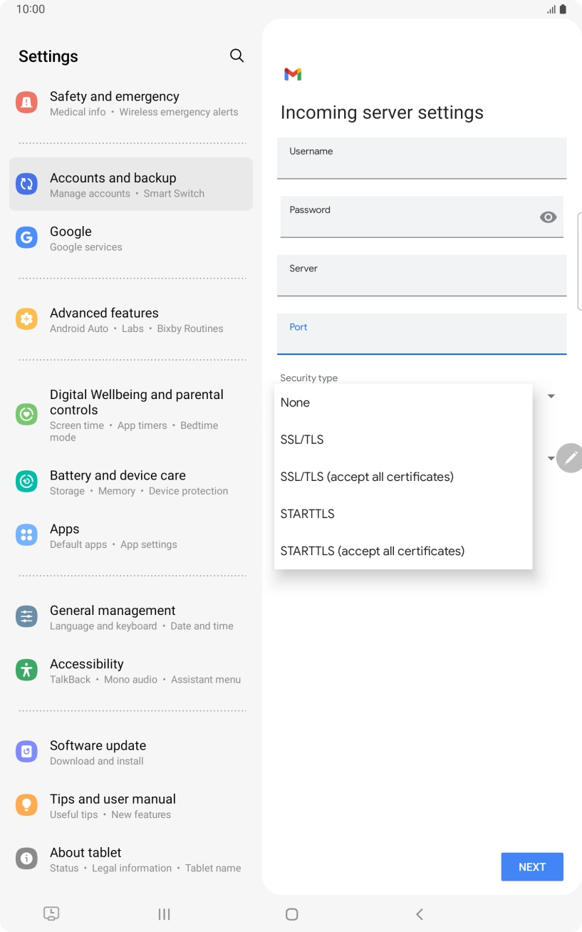 Press None. Press None.
