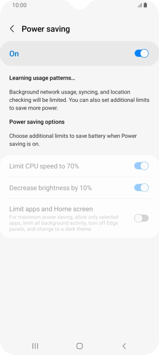 Press the Home key to return to the home screen.
