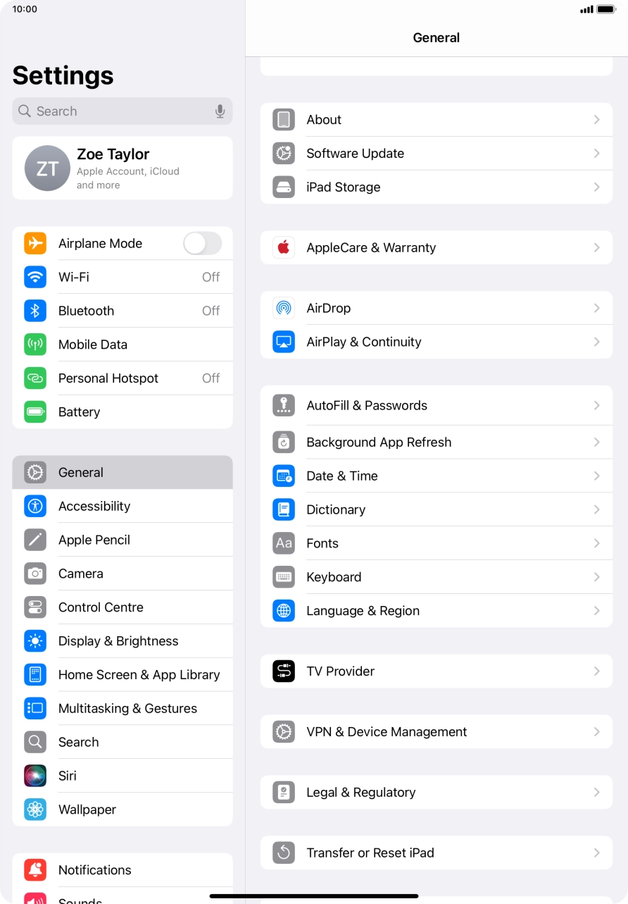 Press Background App Refresh.