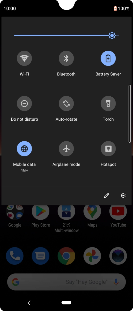 Press the Home key to return to the home screen.