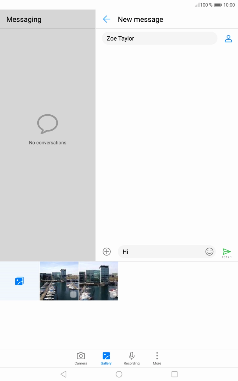Press the required picture. Press the required picture.