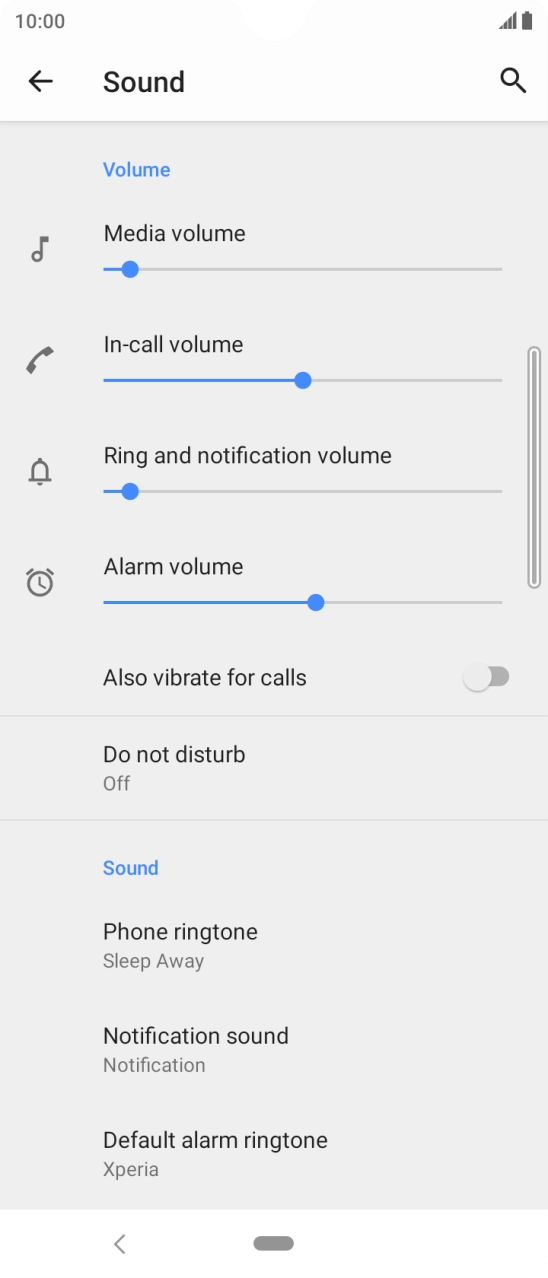 Press the Home key to return to the home screen.