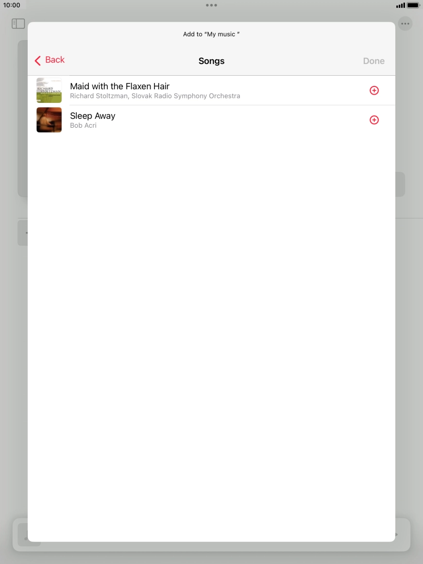 Go to the required category and press the required audio file.