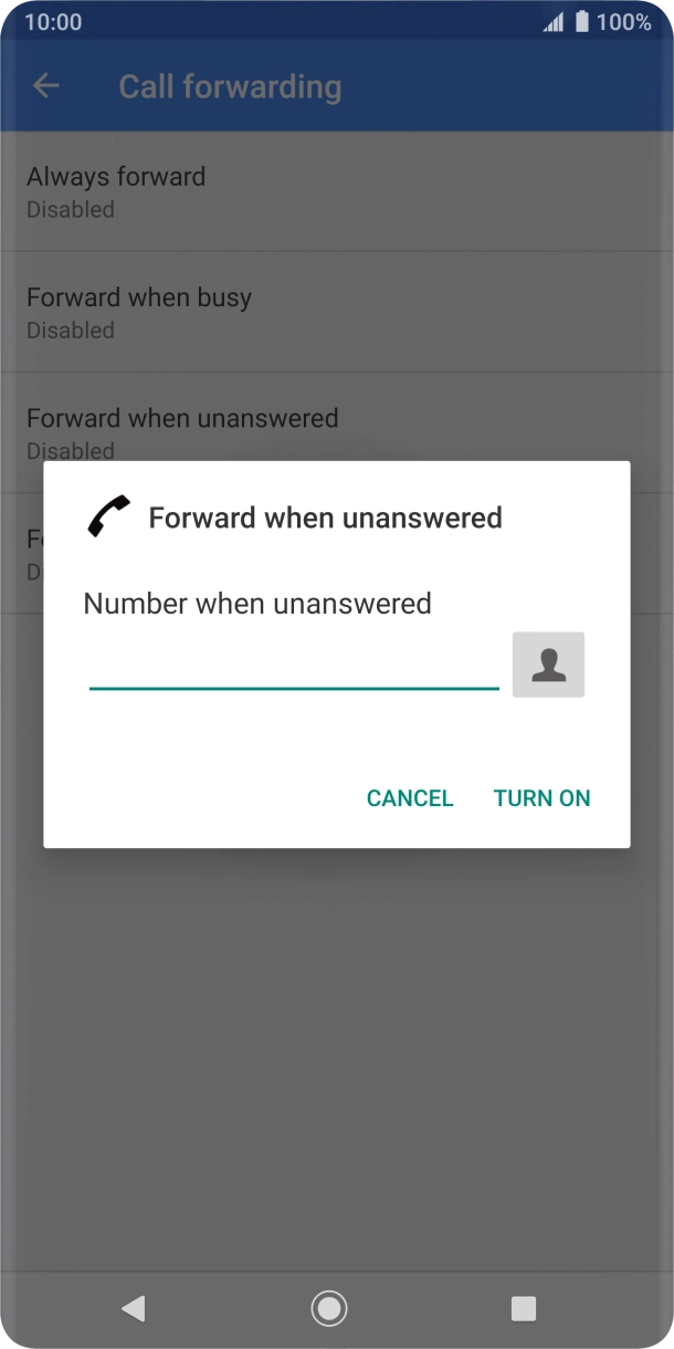 Key in 901 and press TURN ON.