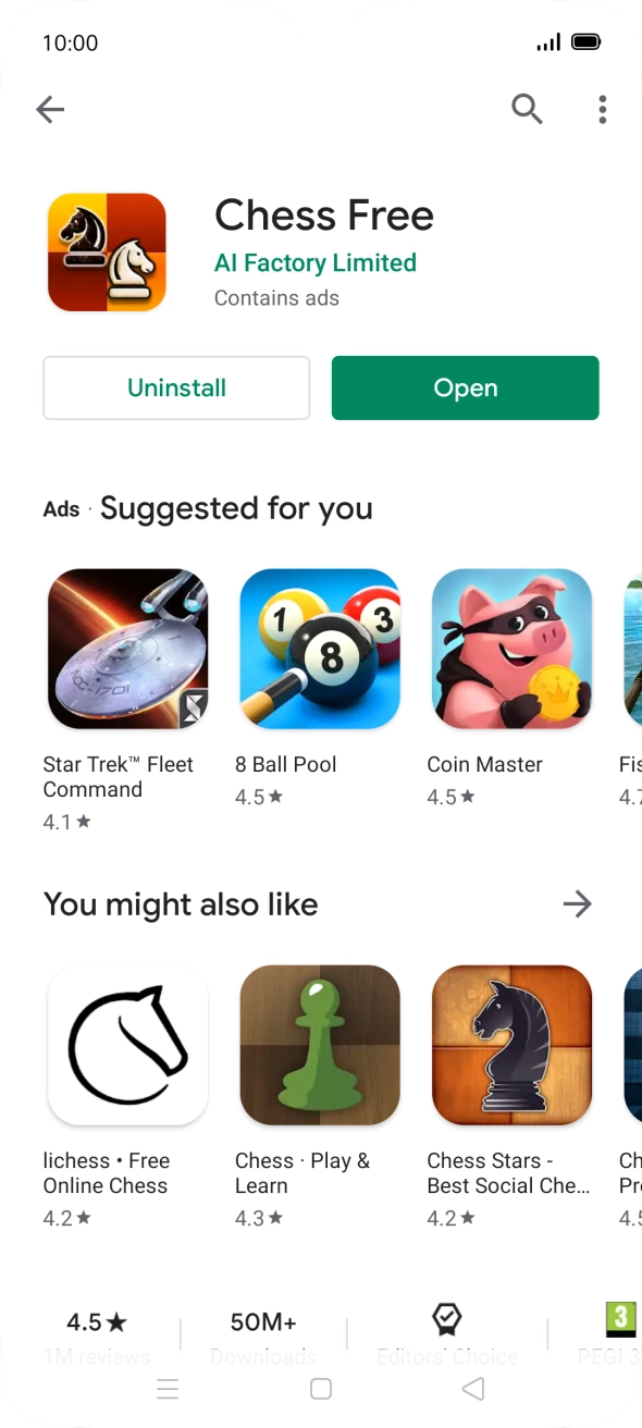Press the Home key to return to the home screen.