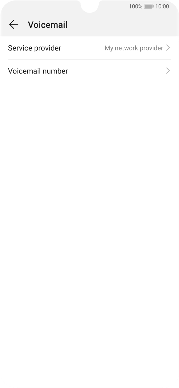 Press Voicemail number.