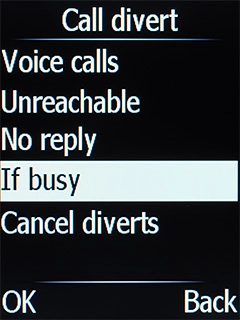 Select the required divert type.