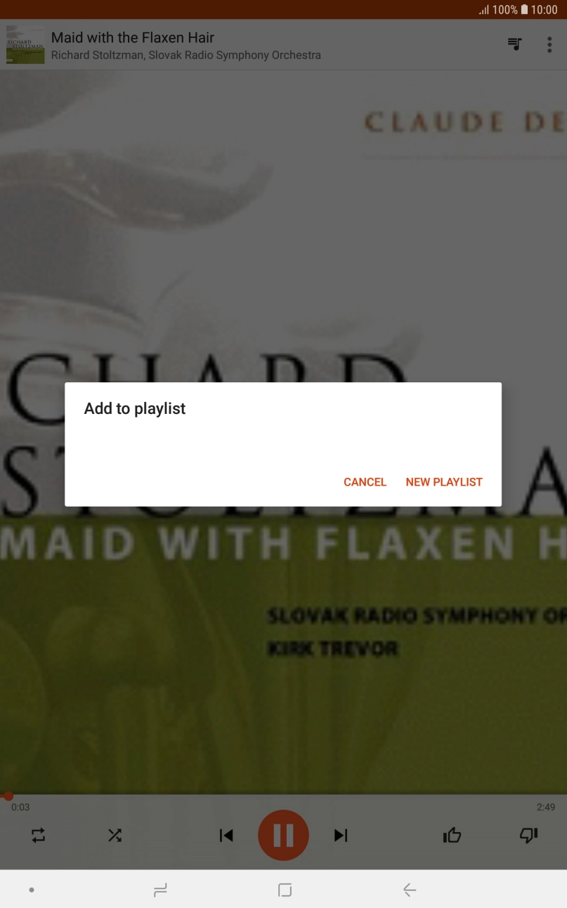Press NEW PLAYLIST. Press NEW PLAYLIST.