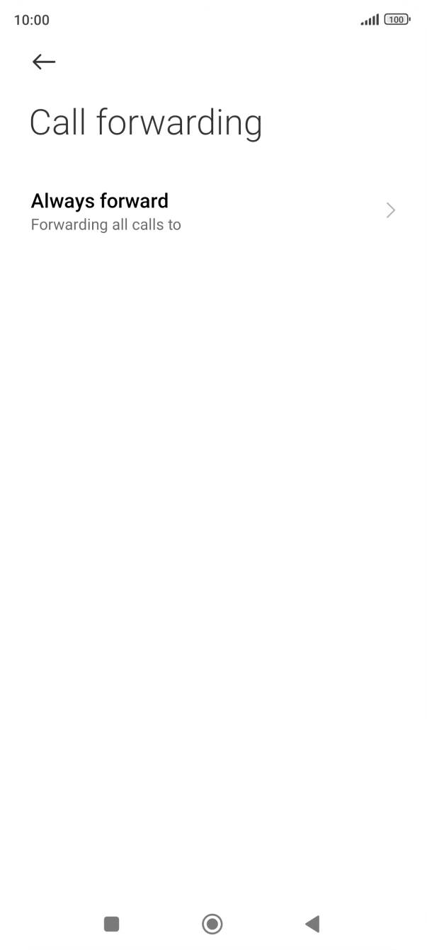 Press the required divert type.