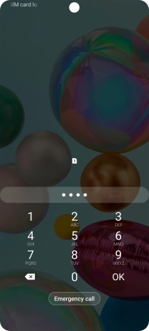 Key in your SIM PIN and press OK. The default SIM PIN is 0000.