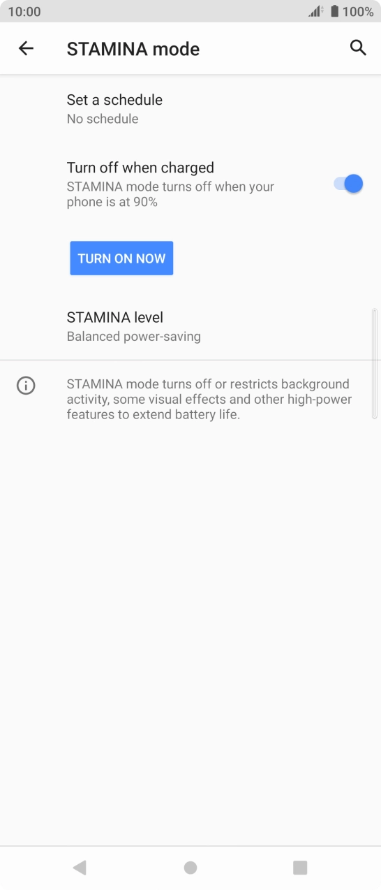 Press TURN ON NOW to turn on the function.