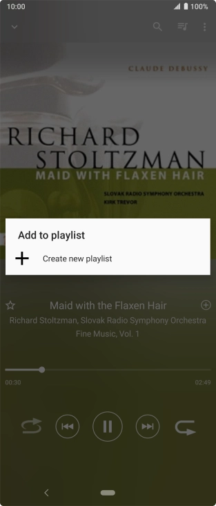 Press Create new playlist.