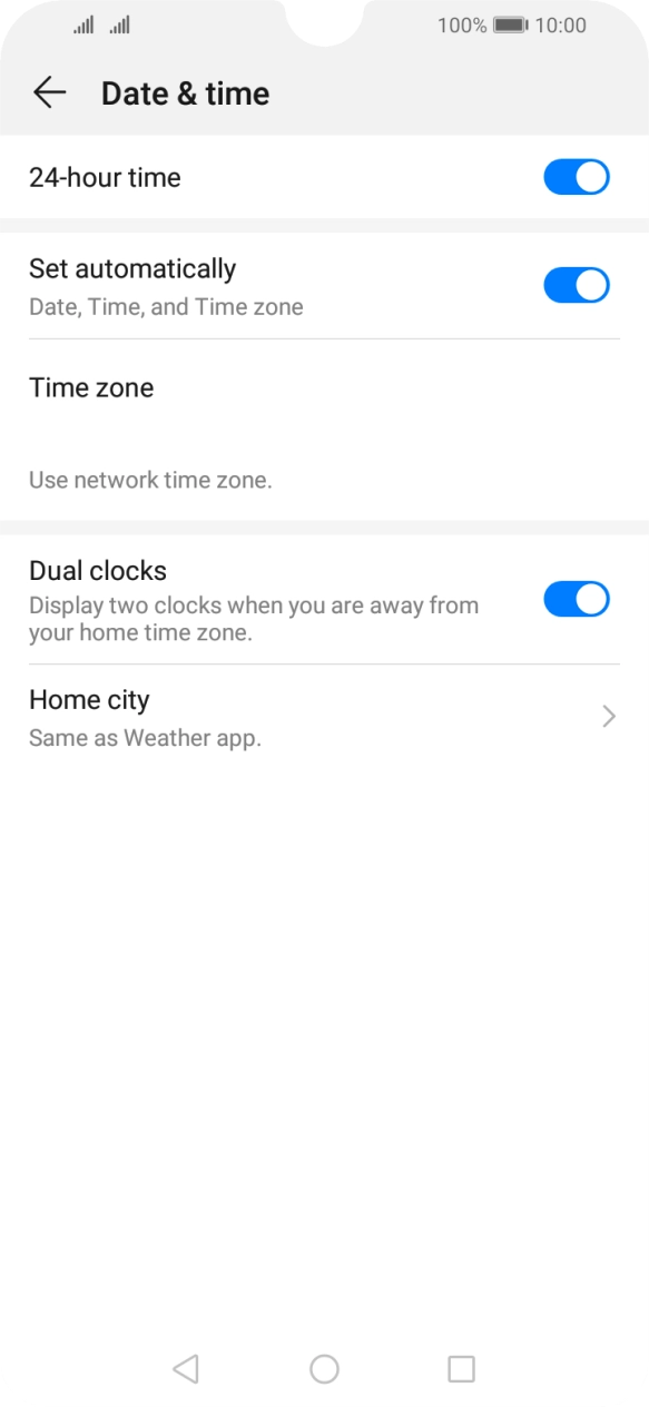 Press the Home key to return to the home screen.