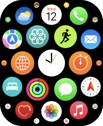 Press the message icon.