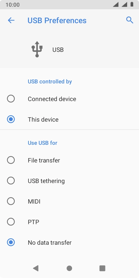 Press File transfer.