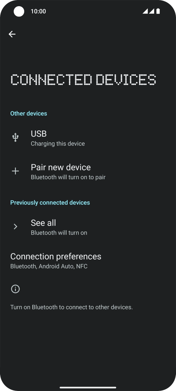 Press Pair new device.