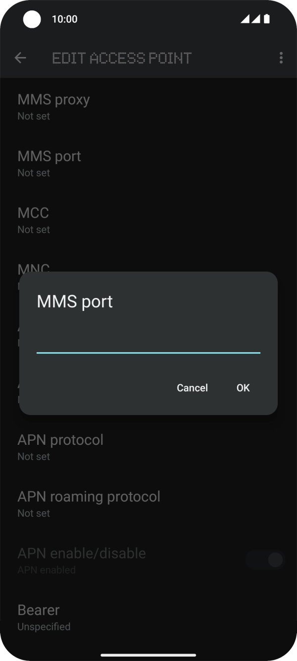 Key in 8080 and press OK. Key in 8080 and press OK.