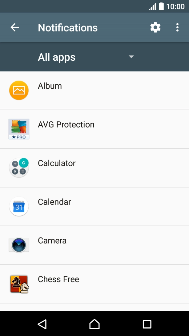 Press the required app. Press the required app.