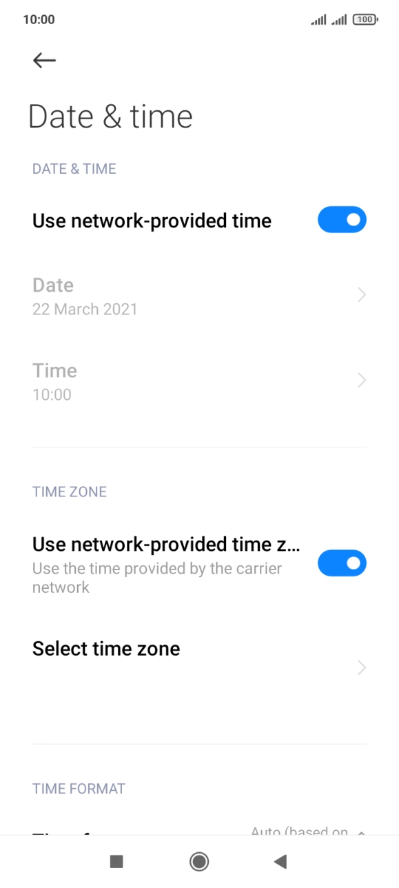 Press the Home key to return to the home screen.