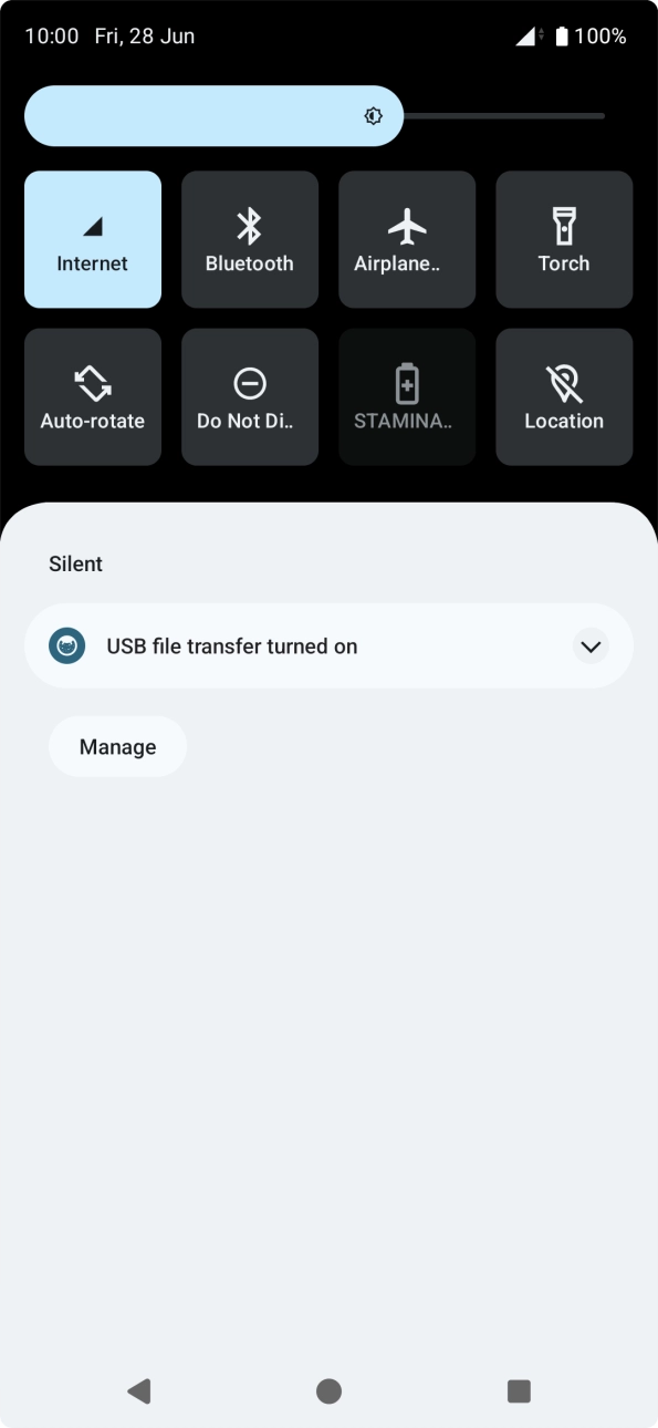 Press the drop down list. Press the drop down list.