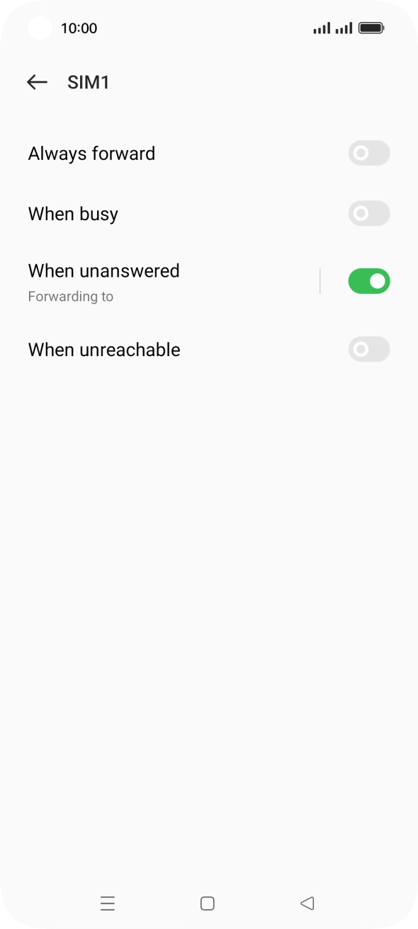 Press the Home key to return to the home screen.