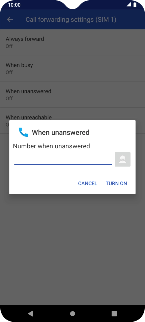 Key in 901 and press TURN ON.