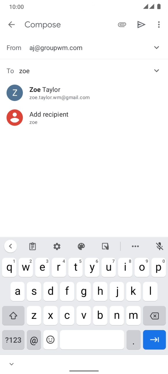 Press the required contact. Press the required contact.