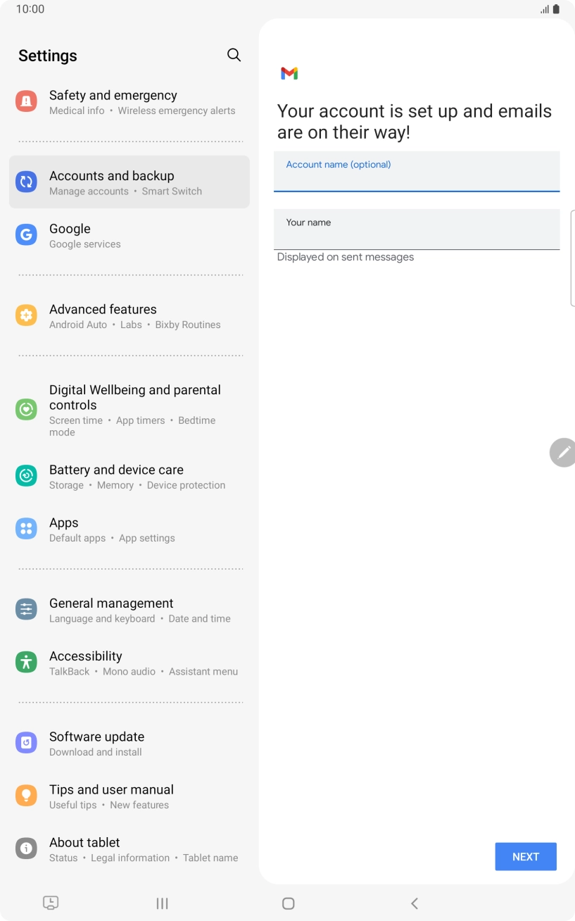 Press Your name and key in the required sender name. Press Your name and key in the required sender name.