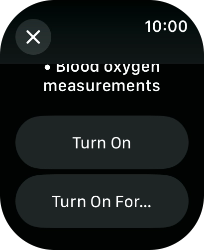Press Turn On. Press Turn On.