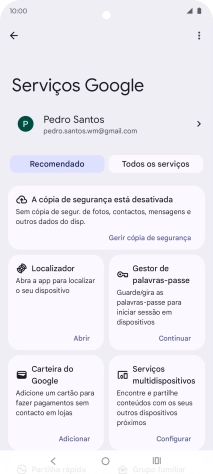 Prima Todos os serviços.