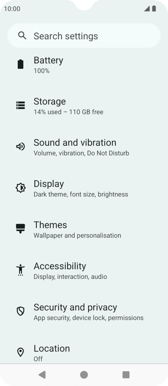 Press Sound and vibration.