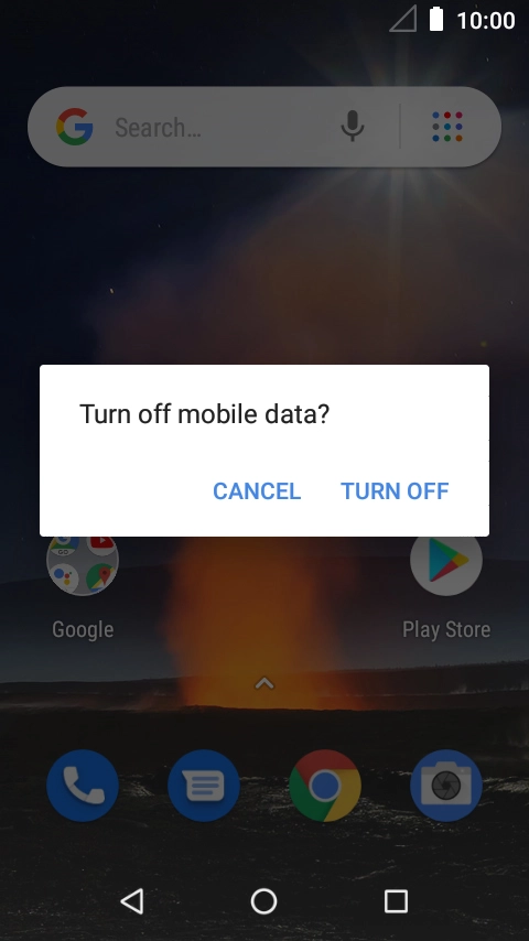 If you turn off the function, press TURN OFF.