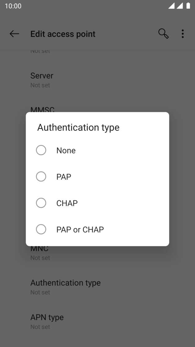 Press PAP. Press PAP.