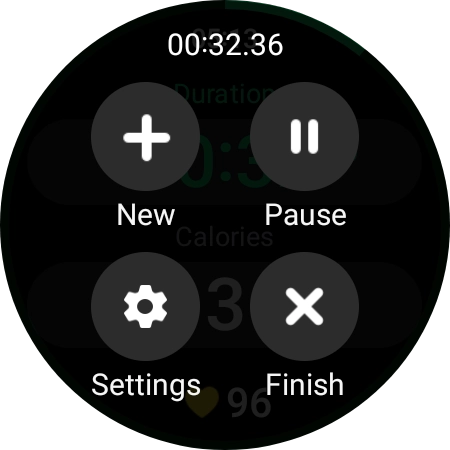 Press Pause to pause activity. Press Pause to pause activity.