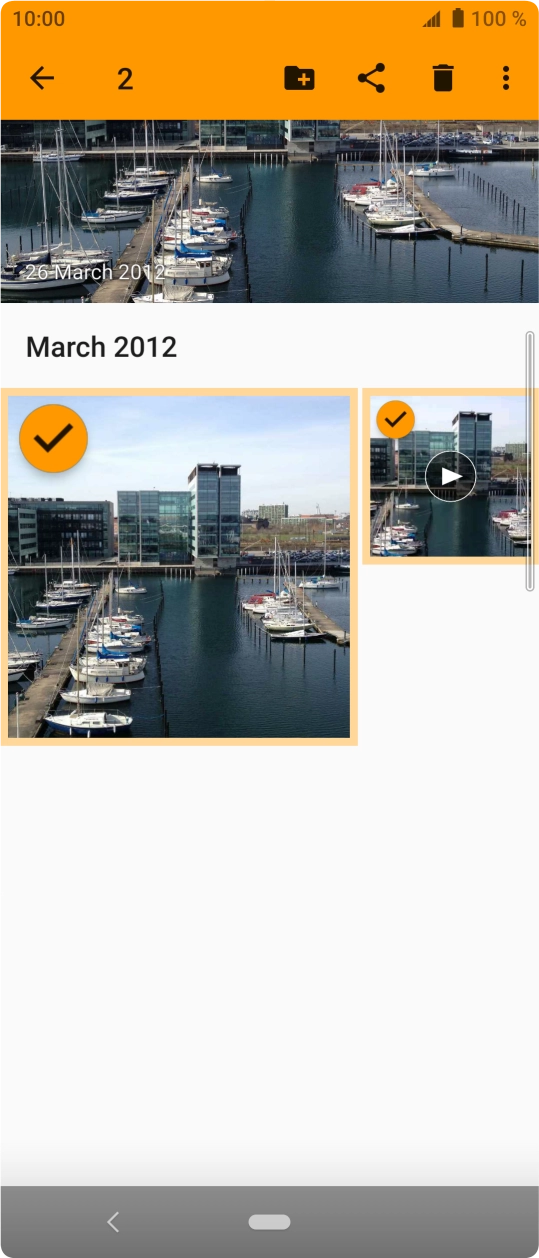 Press the share icon. Press the share icon.