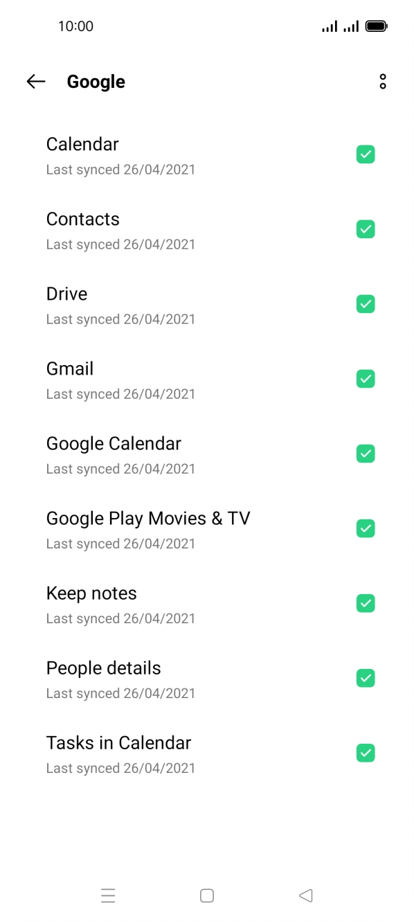Press the Home key to return to the home screen.
