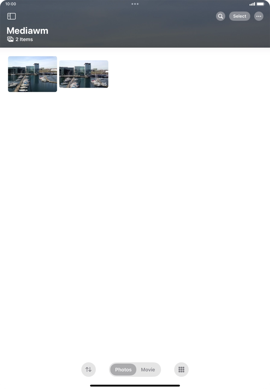 Open the app or screen you want to record.