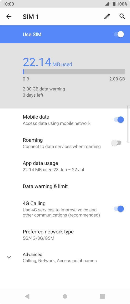 Press Advanced. Press Advanced.