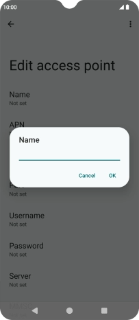 Key in O2 UK Internet and press OK.