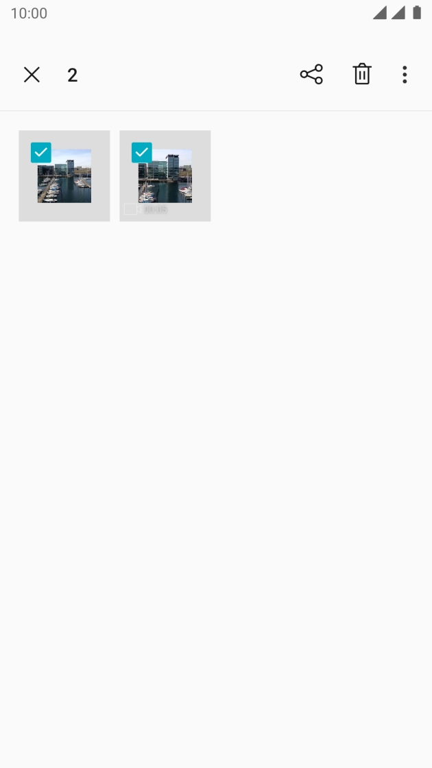 Press the share icon. Press the share icon.