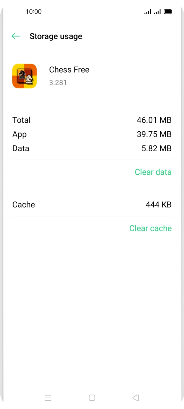 Press Clear cache.