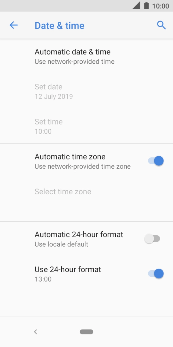Press the Home key to return to the home screen.