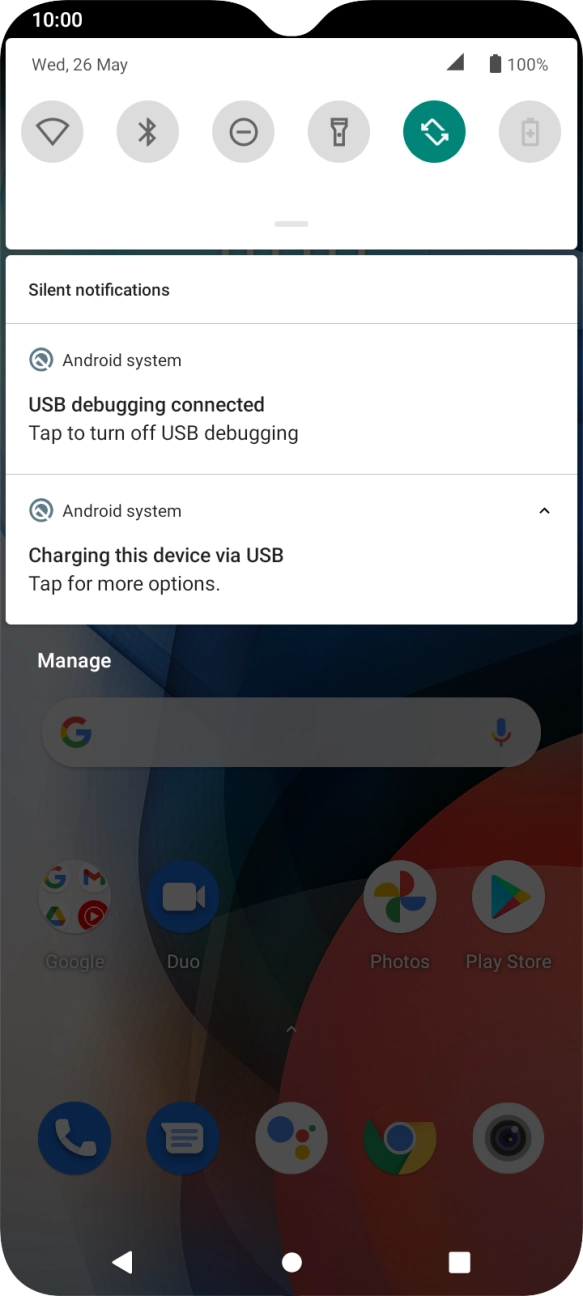 Press Tap for more options..