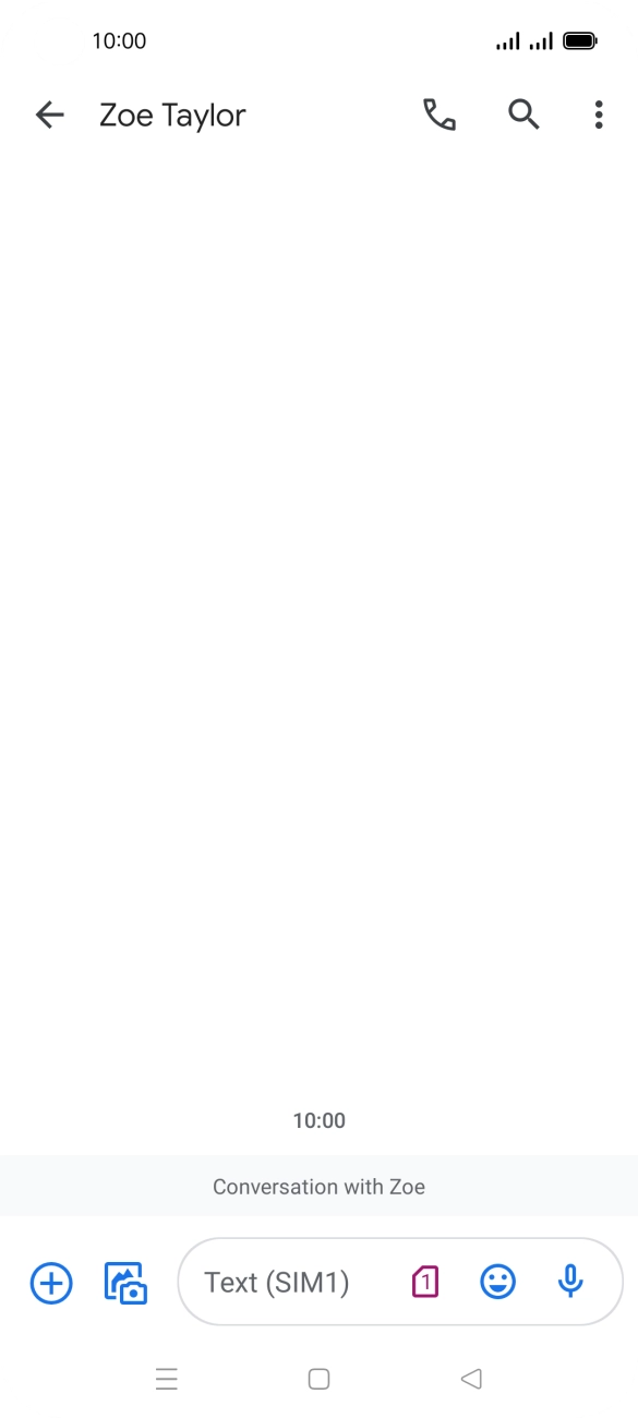 Press the SIM icon. Press the SIM icon.