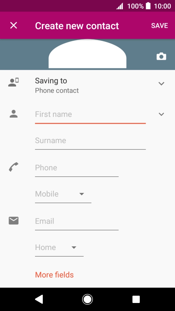 Press the address book drop down list.