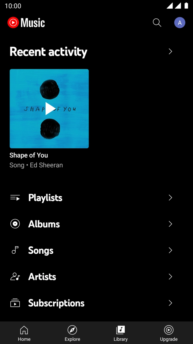 Press the required category and go to the required audio file.