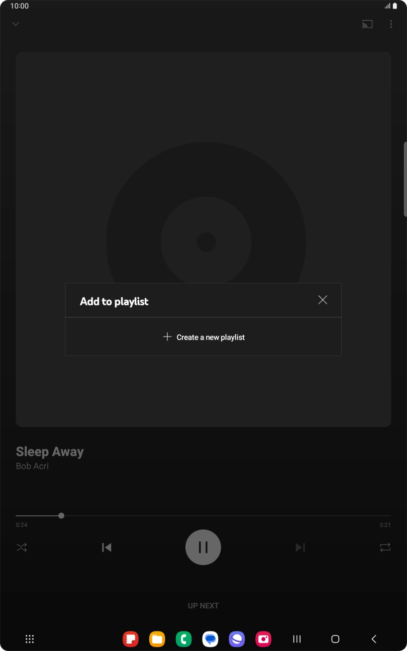Press Create a new playlist.